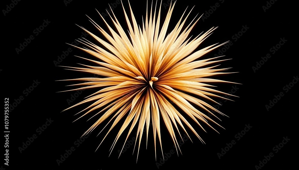Abstract Golden Starburst. Abstract Golden Starburst.
