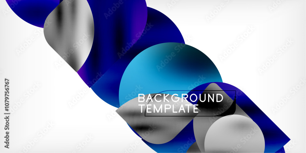 Bright circles with shadows abstract background Bright circles with shadows abstract background