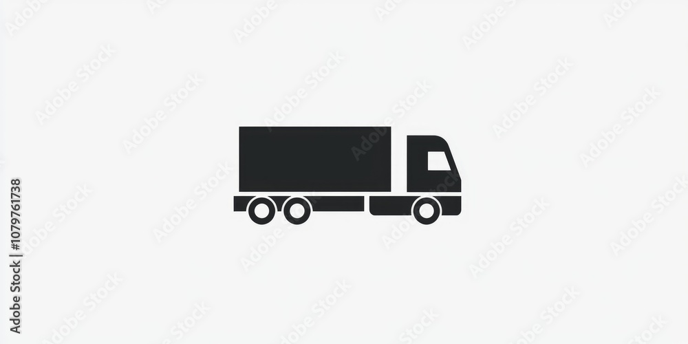 A clean and simple icon representing logistics, such as a truck, warehouse, or cargo symbol. A clean and simple icon representing logistics, such as a truck, warehouse, or cargo symbol.