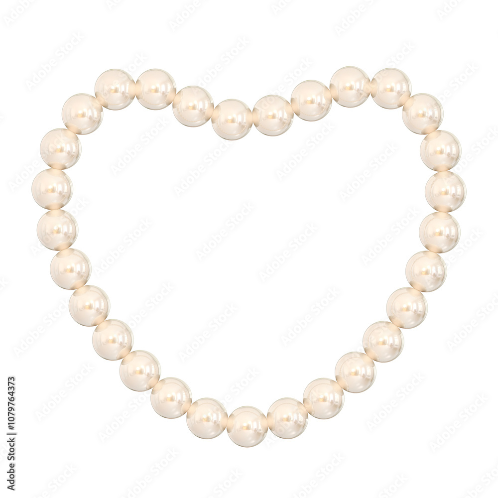 3D Pearl Frame with Elegant Decorative Design 3D Pearl Frame with Elegant Decorative Design