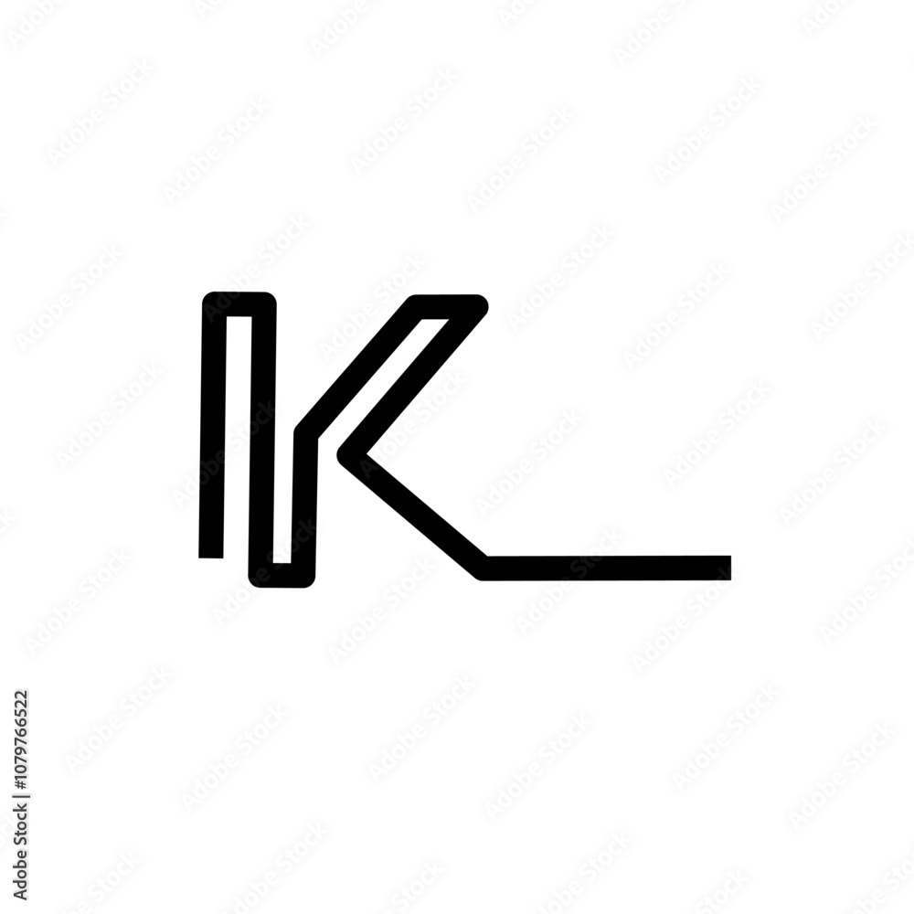 A sleek and modern minimalist logo vector design featuring a geometric representation of the letter K. Ideal for branding projects, corporate identities and contemporary designs. A sleek and modern minimalist logo vector design featuring a geometric representation of the letter K. Ideal for branding projects, corporate identities and contemporary designs.