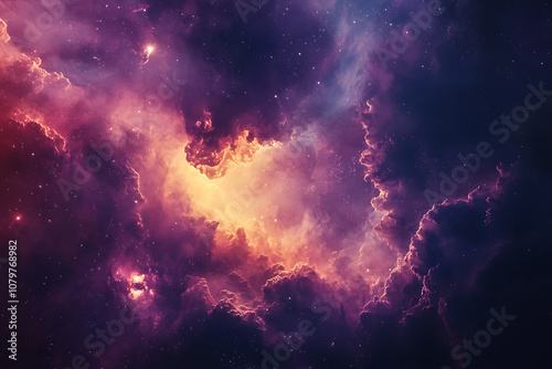 Acolorful space galaxy, cloud nebula, starry night cosmos, and supernova background in the field of science and astronomy. photo