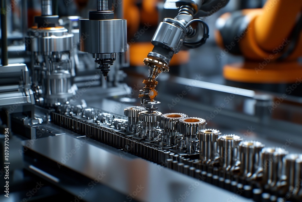Precision Industrial Machinery in Synchronized Motion Highly Efficient Manufacturing Process Precision Industrial Machinery in Synchronized Motion Highly Efficient Manufacturing Process