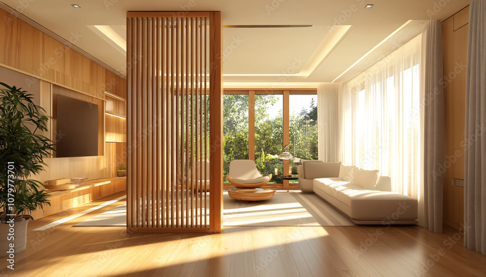 Fototapeta premium Fresh minimalist interior design ideas, each one unique