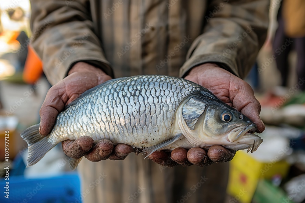 Obraz premium Freshly Caught Fish
