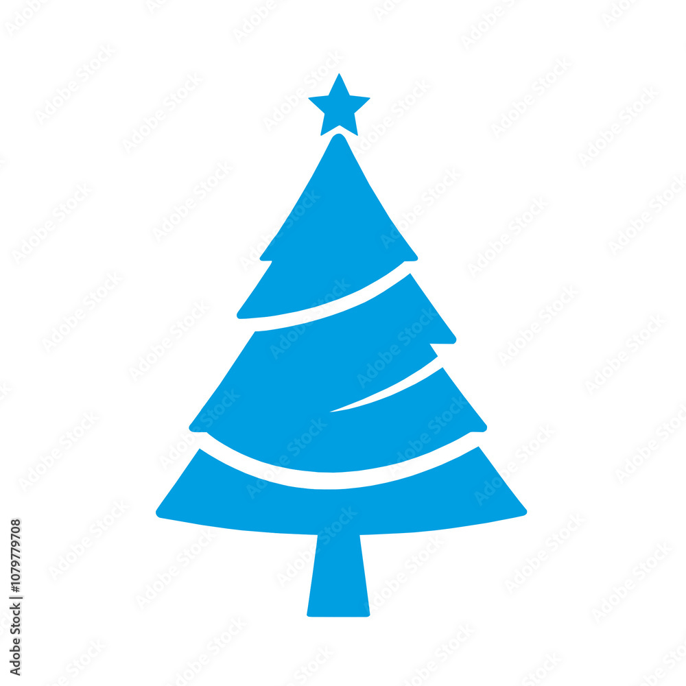 Christmas fir tree light blue Christmas fir tree light blue