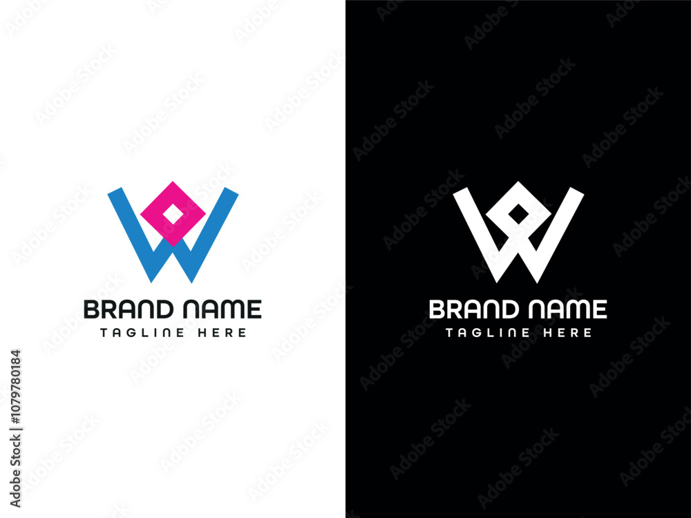 W X Letter Logo W X Letter Logo