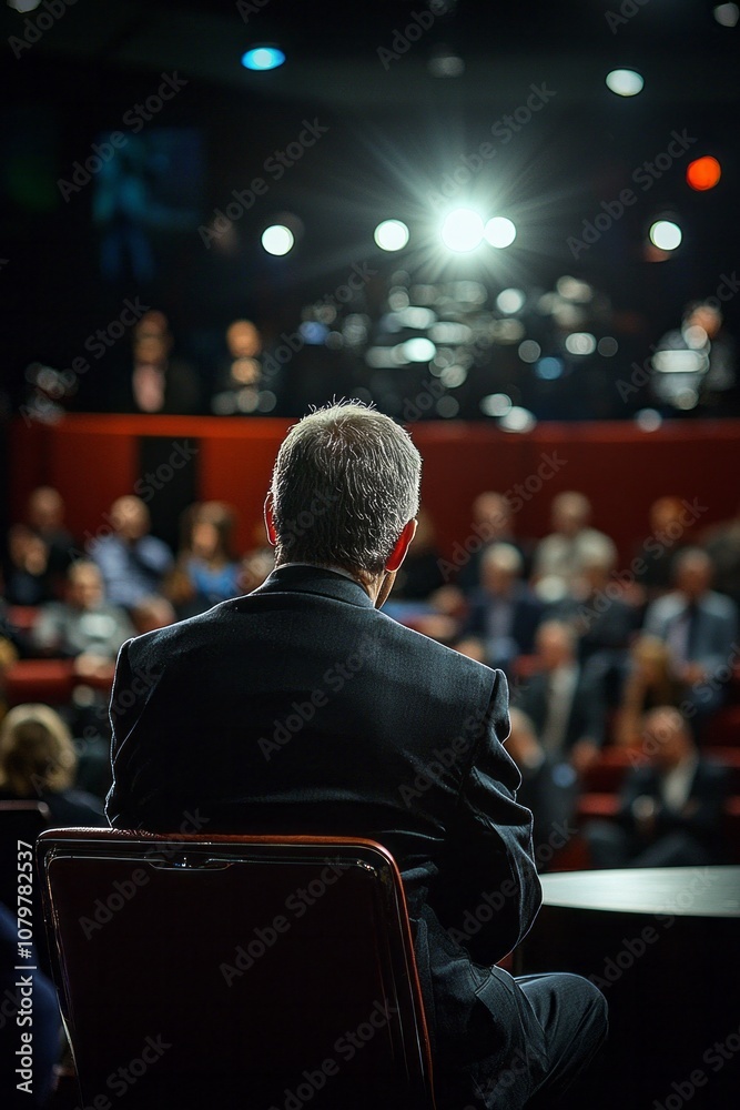 A political commentator appears on a talk show, analyzing the election's impact on future policy A political commentator appears on a talk show, analyzing the election's impact on future policy