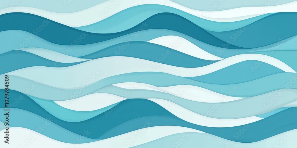 Abstract Blue Waves. Abstract Blue Waves.