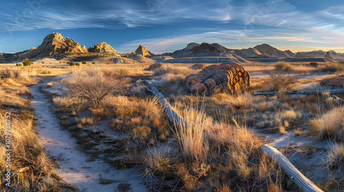 Sunset over Rugged Peaks: A Glimpse into New Mexico's Serene Hiking Trails