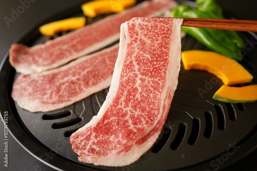 黒毛和牛焼きしゃぶ　牛バラ肉