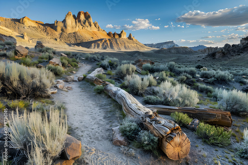 Sunset over Rugged Peaks: A Glimpse into New Mexico's Serene Hiking Trails