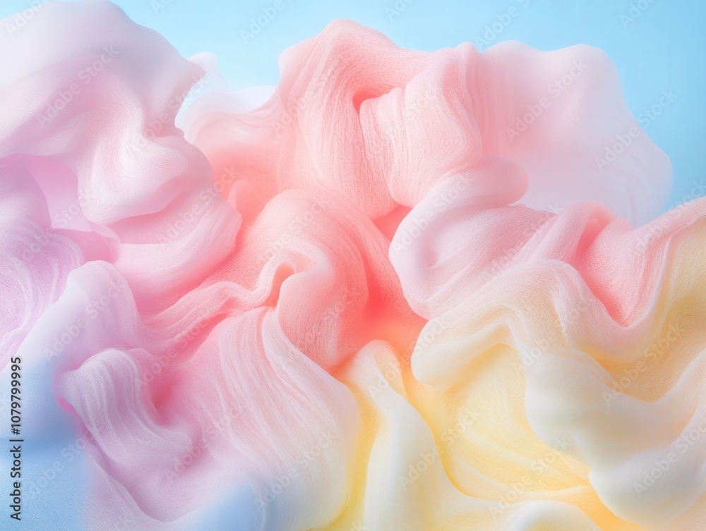 Soft, delicate rose petals in pastel shades of pink and yellow Soft, delicate rose petals in pastel shades of pink and yellow
