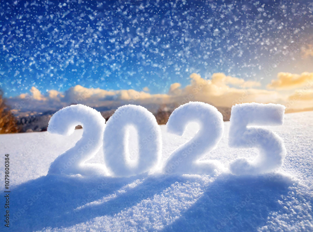 2025년 글자와 배경 이미지 2025년 글자와 배경 이미지
