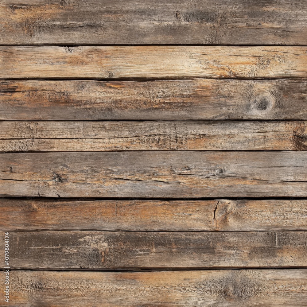 Rustic wooden planks in a natural, weathered texture Rustic wooden planks in a natural, weathered texture