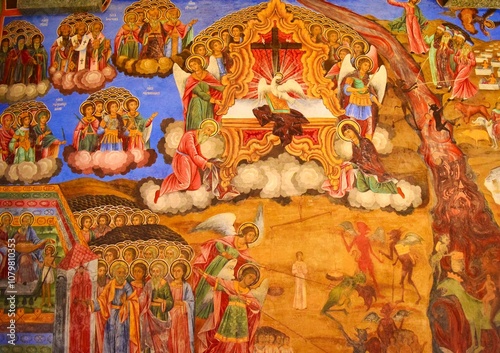 Frescoes of Rila Monastery photo