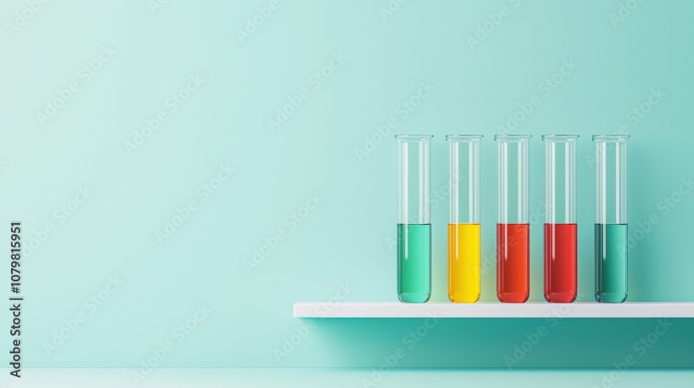 Explore the vibrant world of a cartoon laboratory with colorful test tubes and gentle scientific wonders