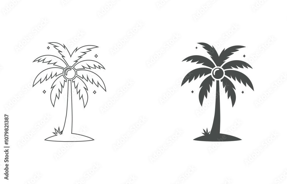 Obraz premium palm trees on a beach