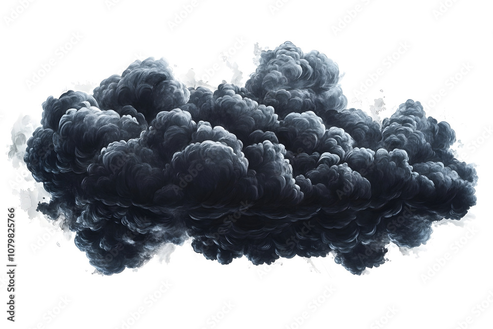 Storm clouds cut out with an isolated background Storm clouds cut out with an isolated background