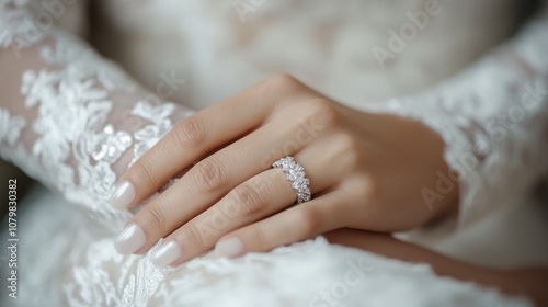 Wedding Ring on a Bride's Finger