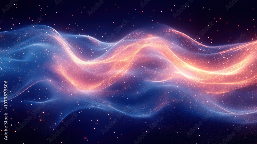 Obraz premium Abstract Wavy Glow