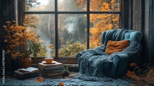 Cozy Autumn Window Seat