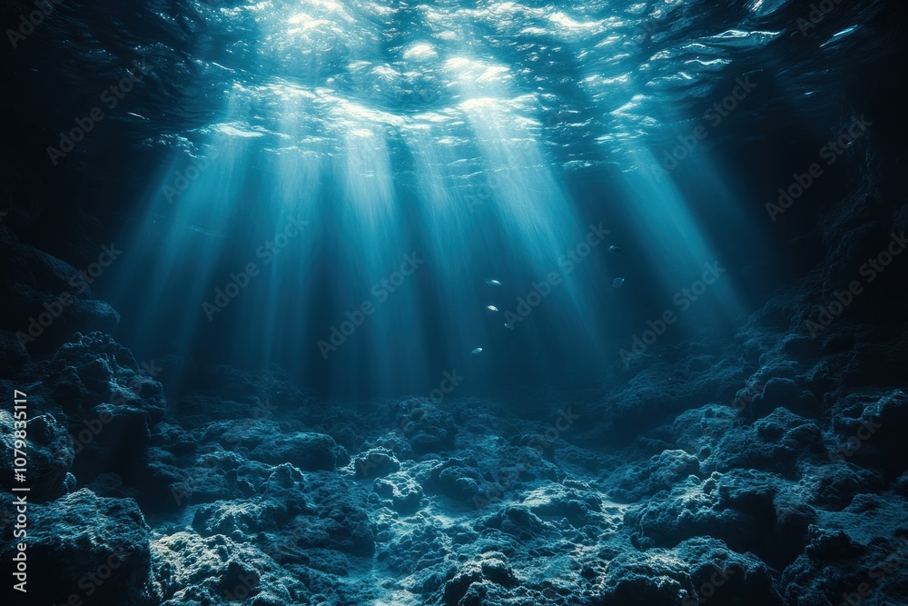 Ocean Underwater Sunbeams Ocean Underwater Sunbeams