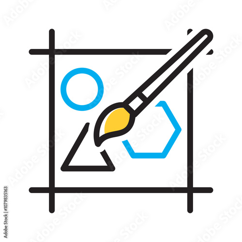 Vector multicolor icon for Logo