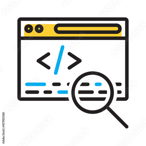 Vector multicolor icon for Meta description