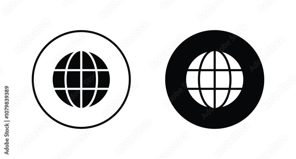 globe icon set. Web icon page symbol vector globe icon set. Web icon page symbol vector