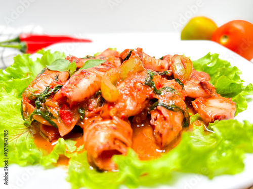 Sambal Sotong is Malaysian Dish Made From Squid in Chili Paste.