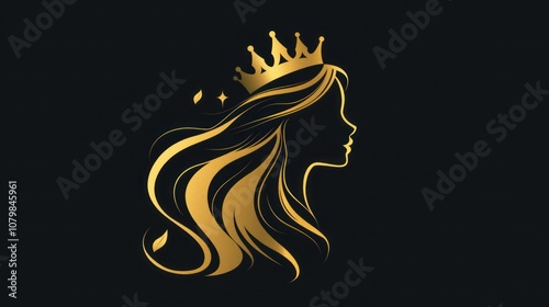 Golden Crown Silhouette