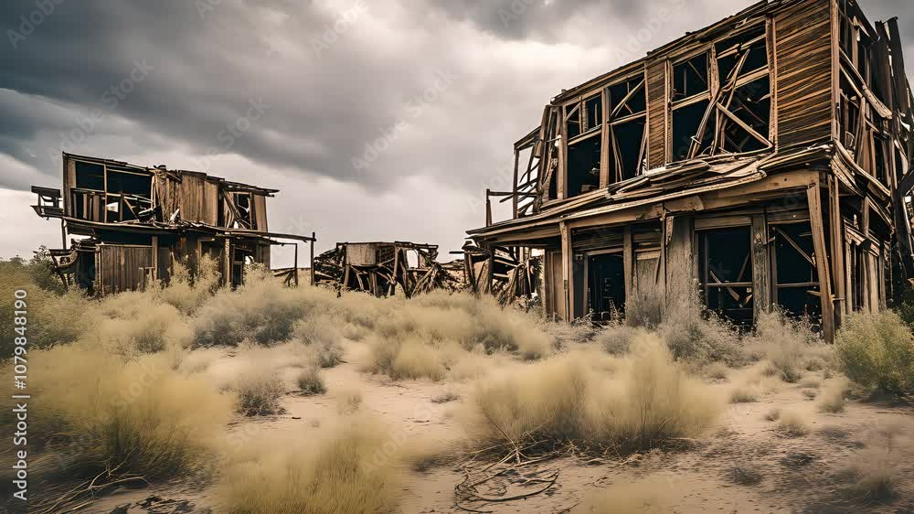 Abandoned Buildings in the Desert: A Glimpse into the Past and a Reminder of Time's Passage Abandoned Buildings in the Desert: A Glimpse into the Past and a Reminder of Time's Passage