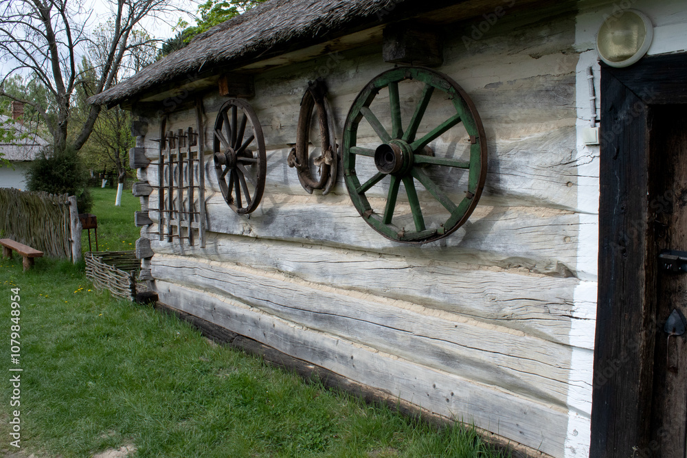 Obraz premium Rural Abandoned Homestead in a rural field