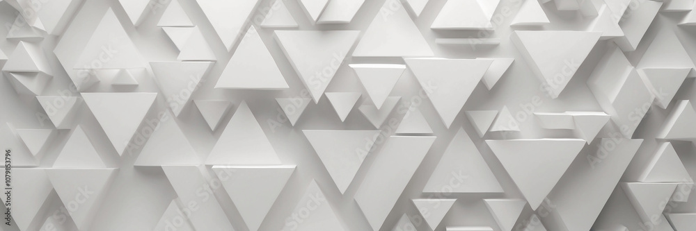 Fototapeta premium A white background with many triangles