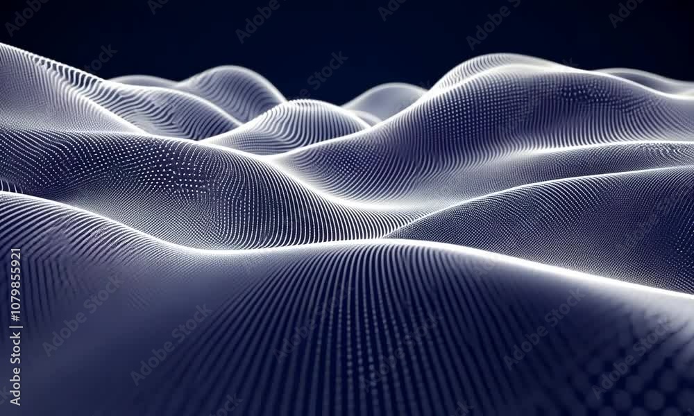 Abstract dotted wave pattern featuring flowing curves and fading dots creating a sense of movement Abstract dotted wave pattern featuring flowing curves and fading dots creating a sense of movement