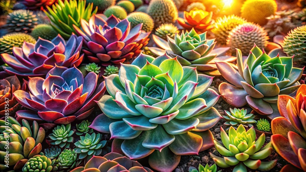 A vibrant arrangement of succulents, showcasing a spectrum of colors and textures, creating a captivating visual symphony of nature's artistry. A vibrant arrangement of succulents, showcasing a spectrum of colors and textures, creating a captivating visual symphony of nature's artistry.