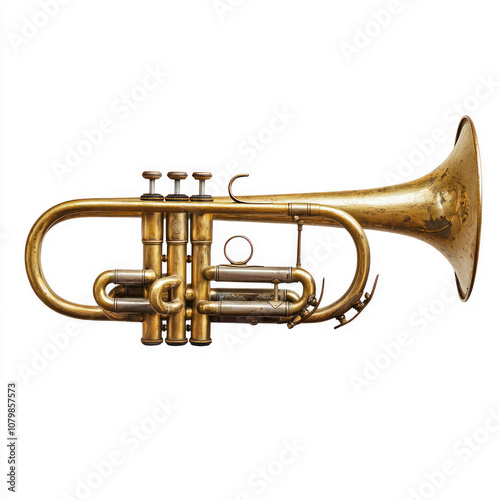 Brass full view isolated on transparent background