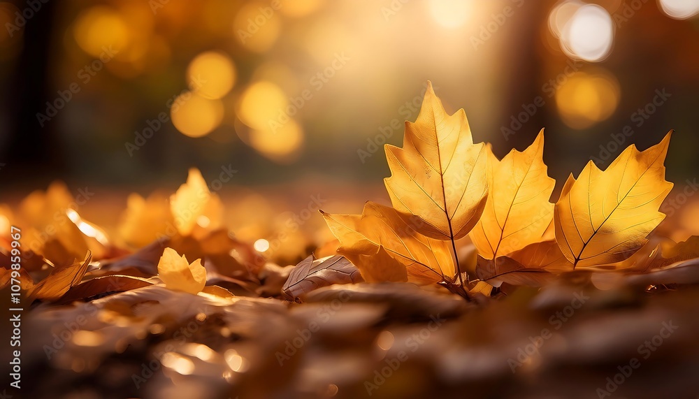 closeup of autumn leaves on the ground closeup of autumn leaves on the ground