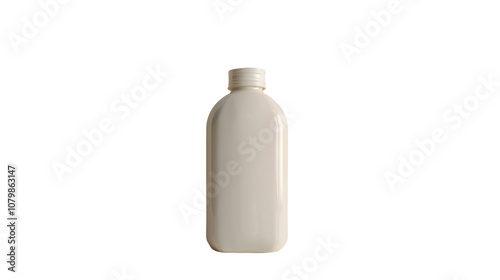 Liter of milk on white transparent background
 photo