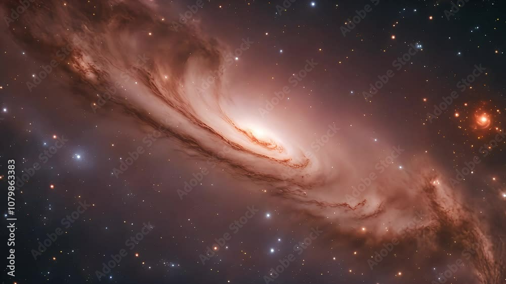 A Stunning View of a Spiral Galaxy in Deep Space A Stunning View of a Spiral Galaxy in Deep Space