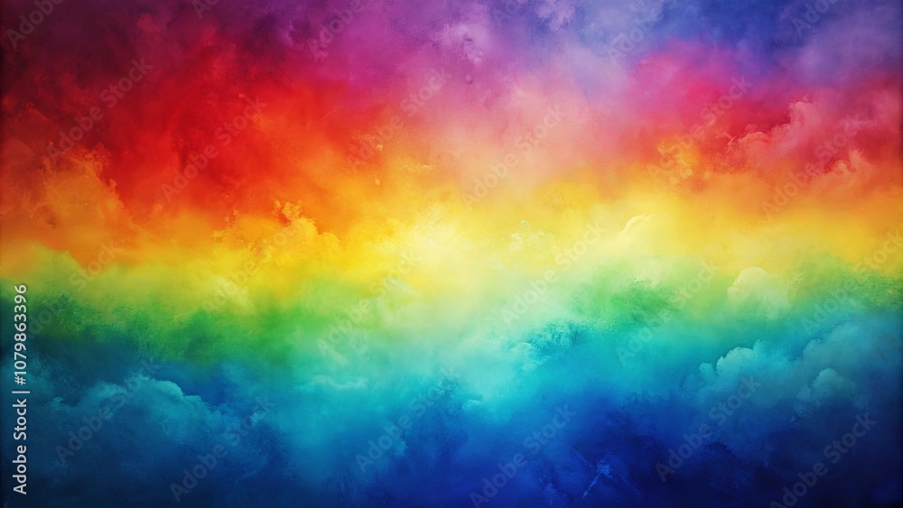 Abstract Colorful Sky Background With Soft Clouds In Watercolor Style Abstract Colorful Sky Background With Soft Clouds In Watercolor Style