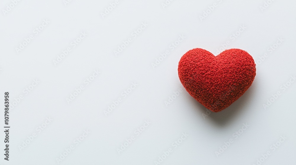Heart symbol of affection on minimalist white background emotional concept artistic perspective for romantic themes Heart symbol of affection on minimalist white background emotional concept artistic perspective for romantic themes