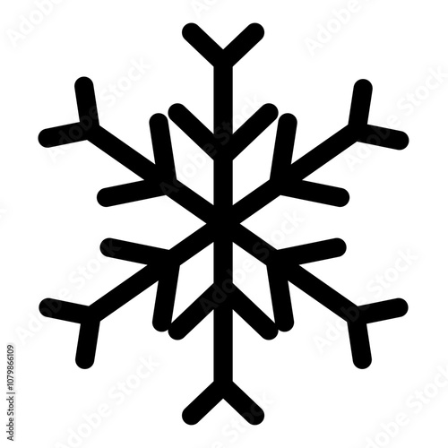 christmas snowflake icon