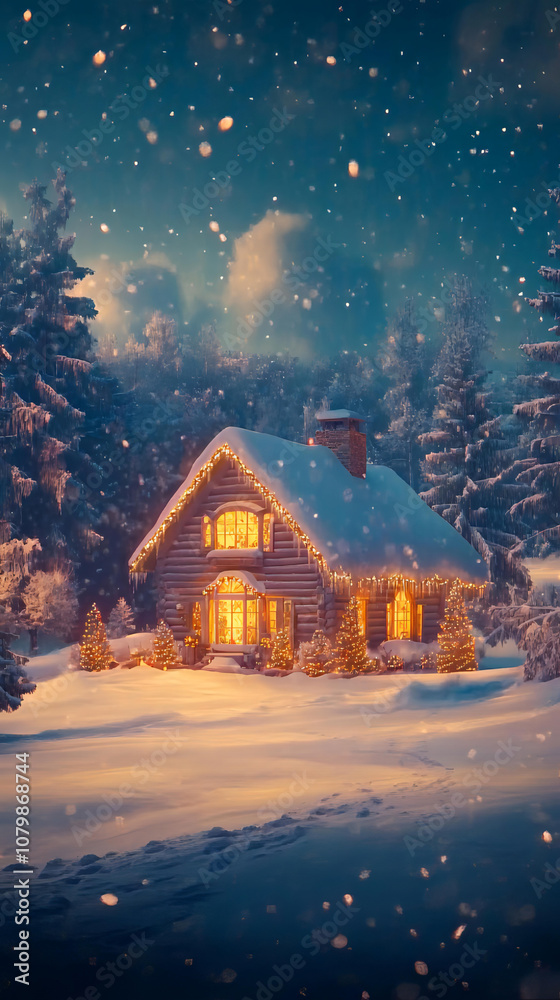 Cozy Winter Village in the Mountains Cozy Winter Village in the Mountains