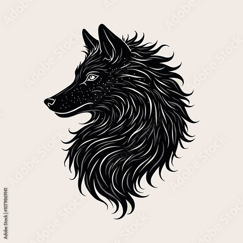 Fierce Abstract Wolf Modern Logo Design