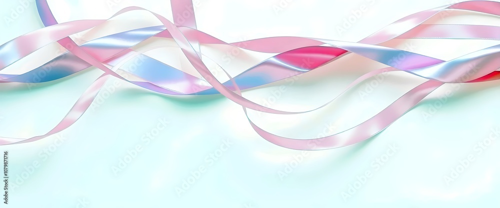 Abstract Swirling Ribbons: Pastel Color Palette Abstract Swirling Ribbons: Pastel Color Palette