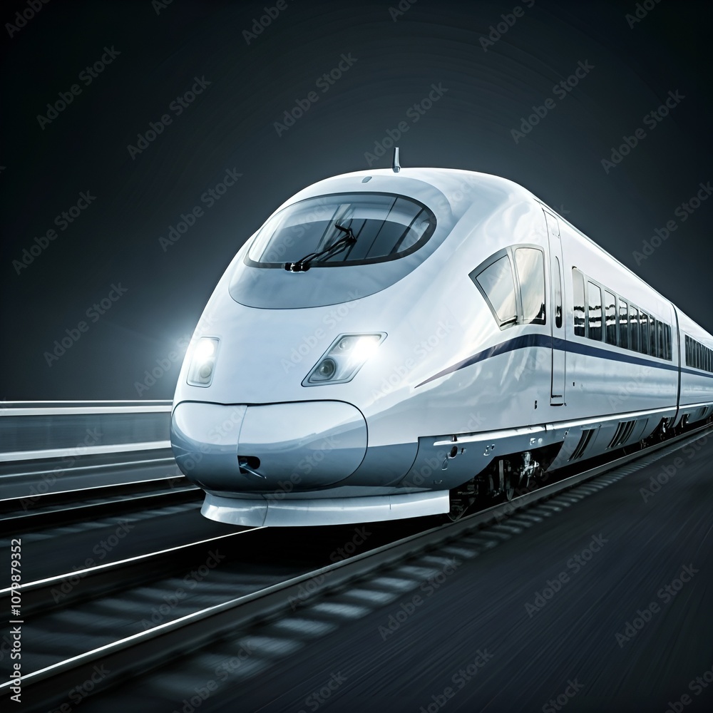 Naklejka premium train in motion blur