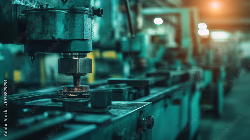 Industrial Automation Close Up of Advanced CNC Machinery in Action Industrial Automation Close Up of Advanced CNC Machinery in Action