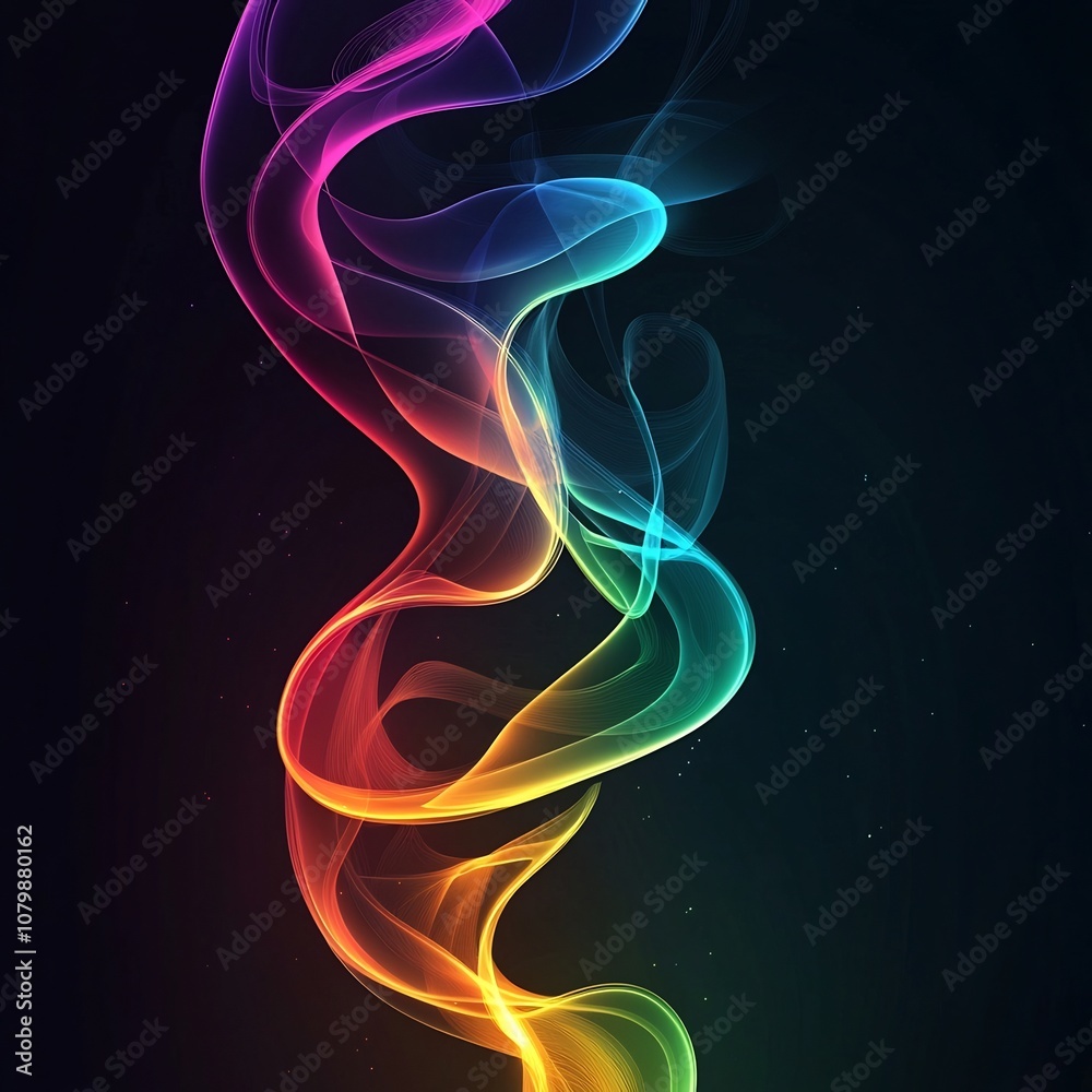 Mesmerizing Neon Smoke Swirls in Rainbow Gradient Ethereal Digital Artwork for Captivating Visuals Mesmerizing Neon Smoke Swirls in Rainbow Gradient Ethereal Digital Artwork for Captivating Visuals
